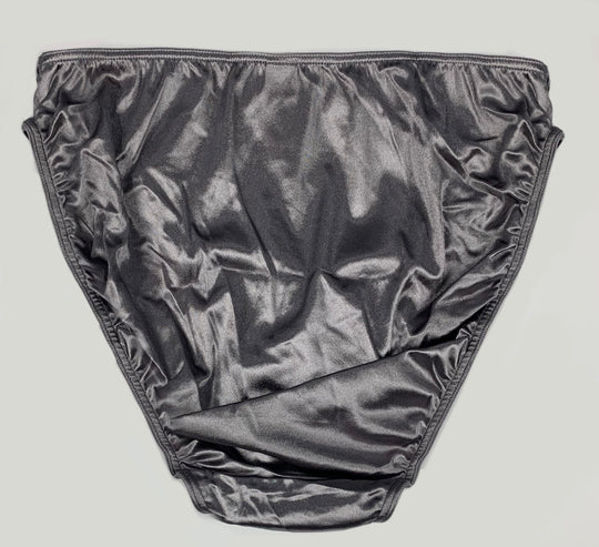 Classic Satin Panty - Silver - Lexington Intimates