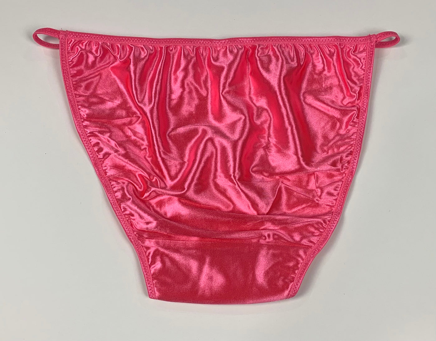 Satin String Bikini - Pink - Lexington Intimates
