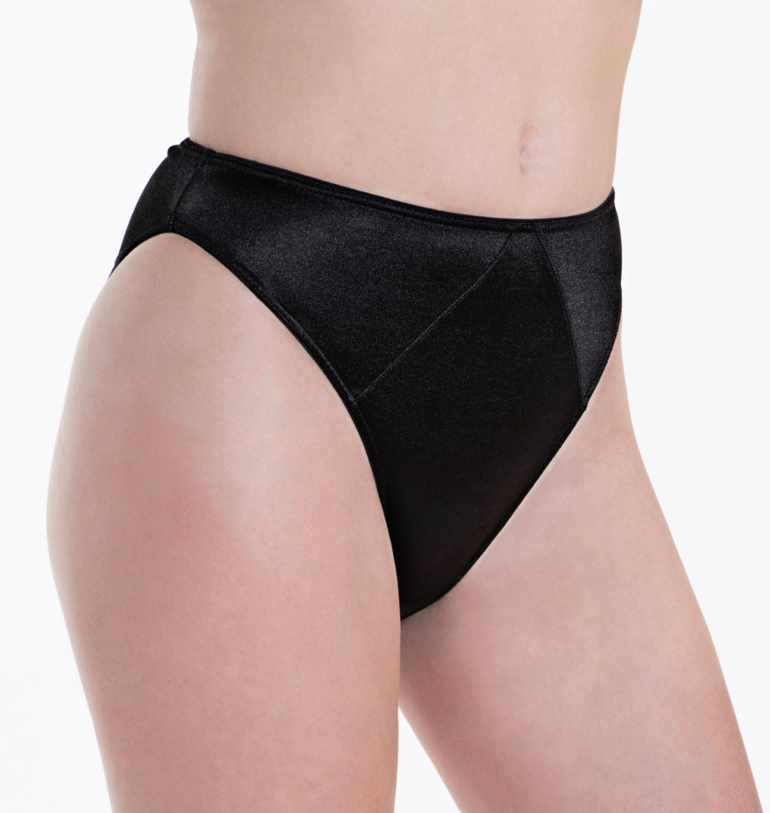 Classic Satin Panty - Black - Lexington Intimates