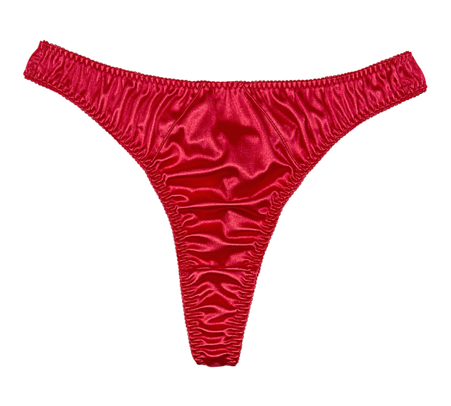 Retro Satin Thong - Lexington Intimates