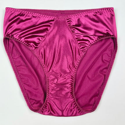 Hi-Cut Satin Panty Ruched Accents - Lexington Intimates