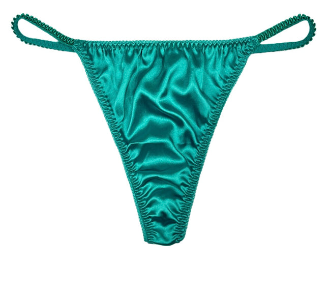Classic Satin String Thong - Lexington Intimates