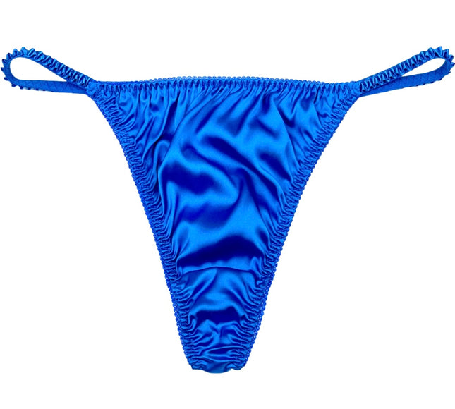 Classic Satin String Thong - Lexington Intimates