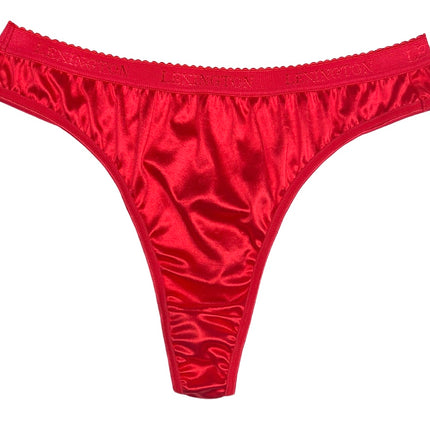 Signature Satin Thong - Lexington Intimates