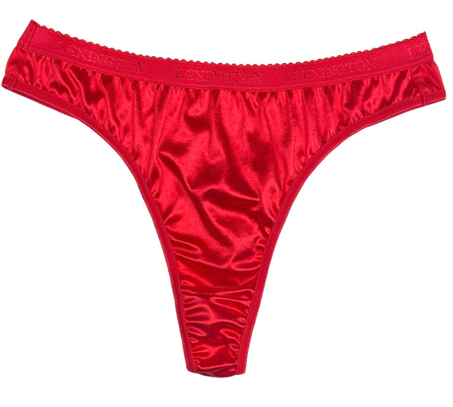 Signature Satin Thong - Lexington Intimates