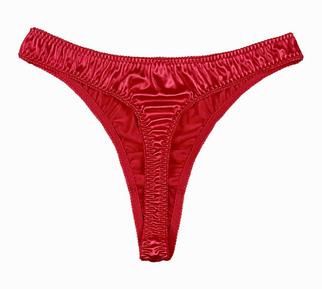 Retro Satin Thong - Lexington Intimates