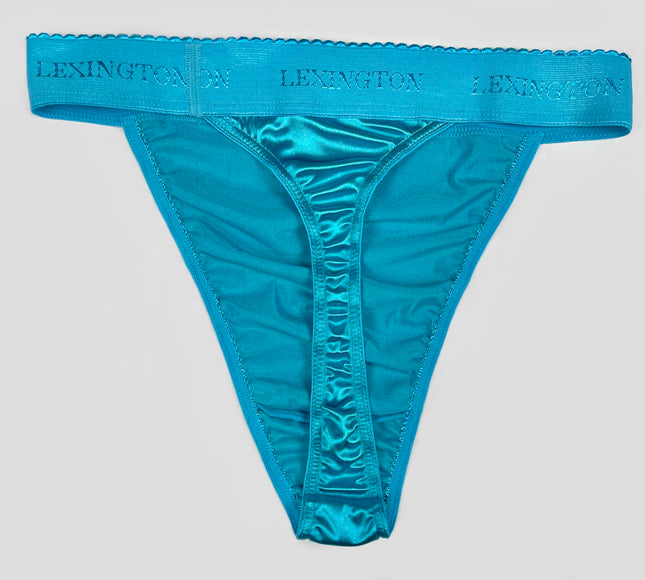 Rio Signature Waistband Satin Thong - Lexington Intimates