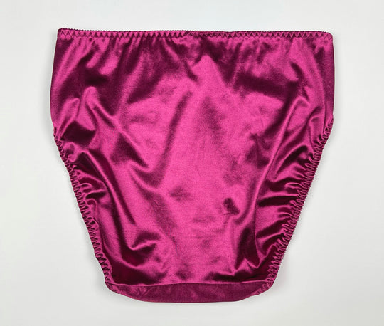 Hi-Cut Satin Panty Ruched Accents - Lexington Intimates