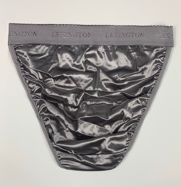 Elite Signature Satin Panty - Silver - Lexington Intimates