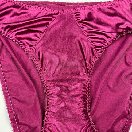 Hi-Cut Satin Panty Ruched Accents - Lexington Intimates