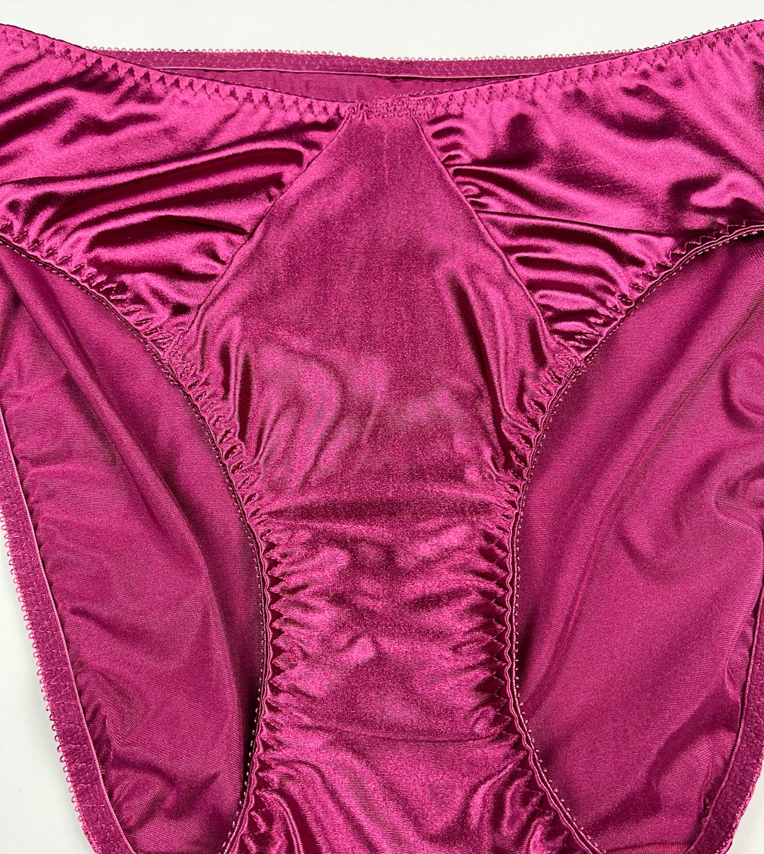 Hi-Cut Satin Panty Ruched Accents - Lexington Intimates