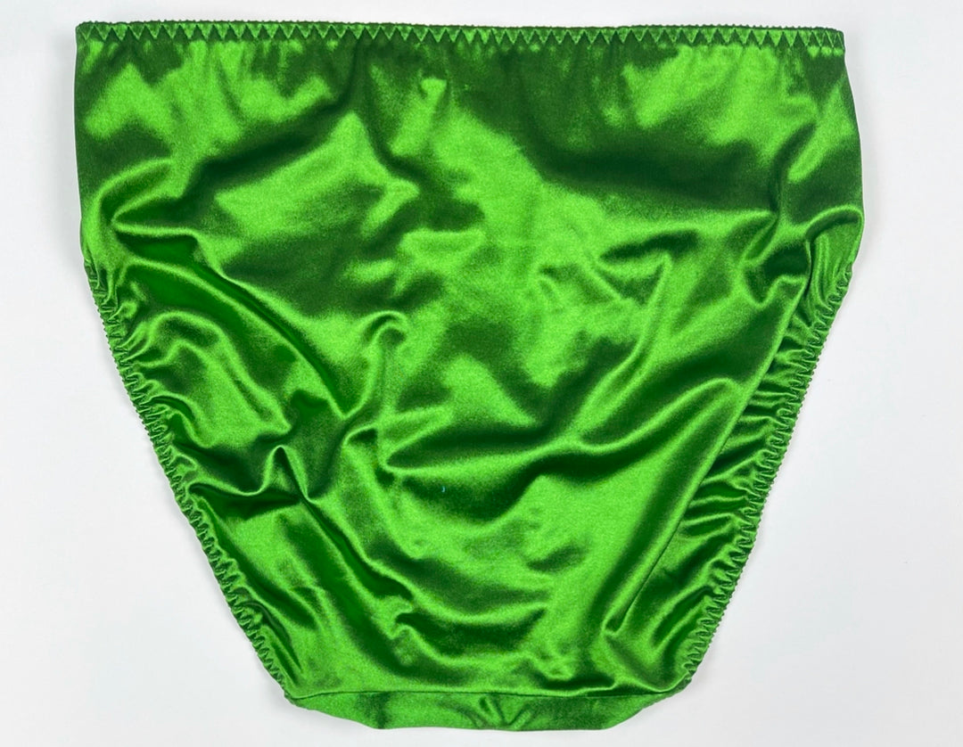 Hi-Cut Satin Panty Ruched Accents - Lexington Intimates