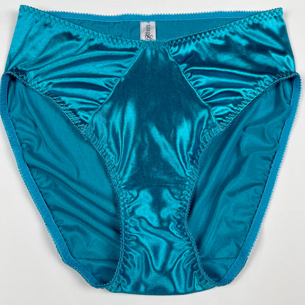 Hi-Cut Satin Brief Ruched Accents - Lexington Intimates