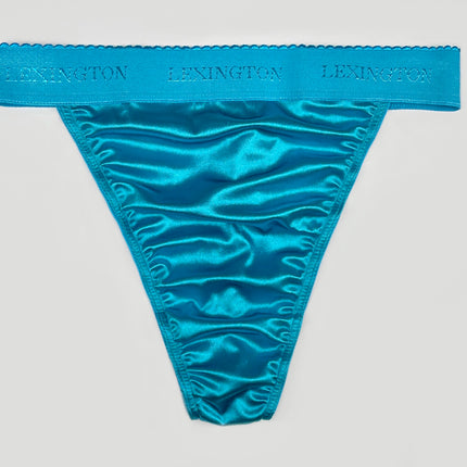Rio Signature Waistband Satin Thong - Lexington Intimates