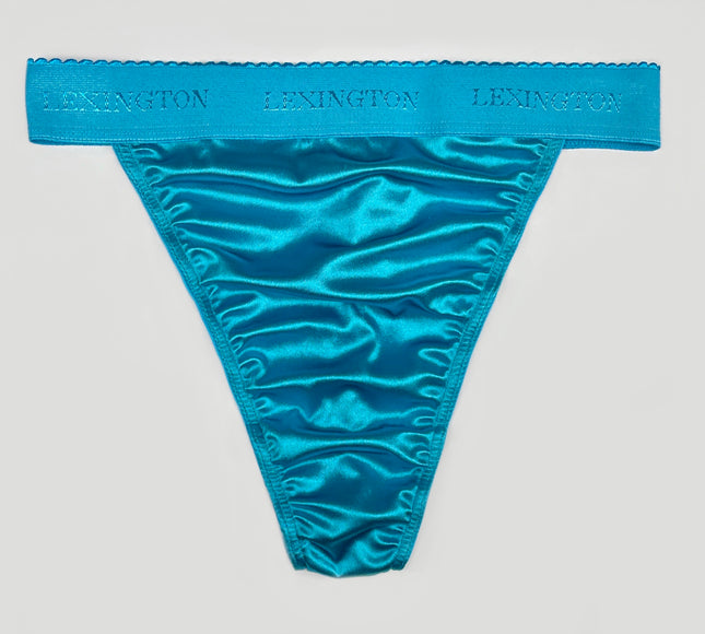 Rio Signature Waistband Satin Thong - Lexington Intimates