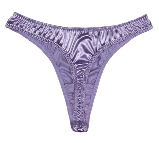 Retro Satin Thong - Lexington Intimates