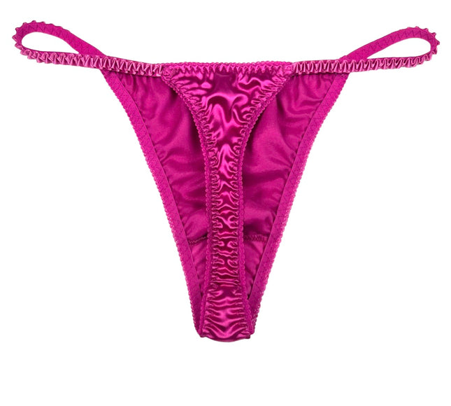 Classic Satin String Thong - Lexington Intimates