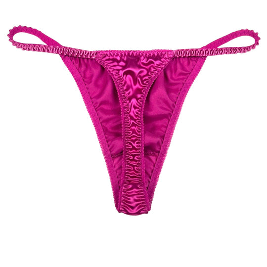 Classic Satin String Thong - Lexington Intimates