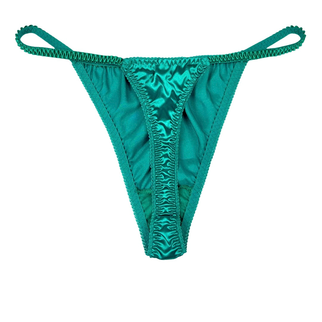 Classic Satin String Thong - Lexington Intimates