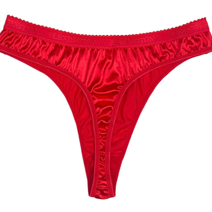 Signature Satin Thong - Lexington Intimates