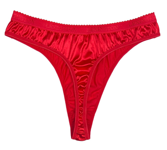 Signature Satin Thong - Lexington Intimates