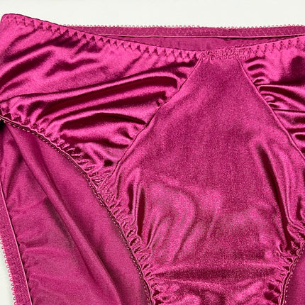 Hi-Cut Satin Panty Ruched Accents - Lexington Intimates